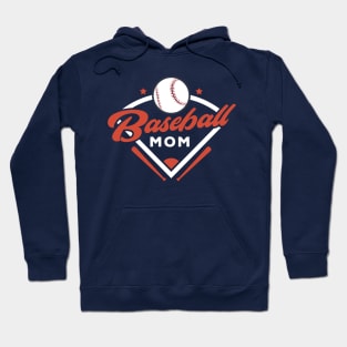 Baseball Mom // Vintage Baseball Mom Diamond Bat and Ball Hoodie